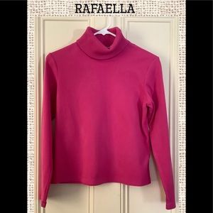 Pink Rafaella Turtleneck Top